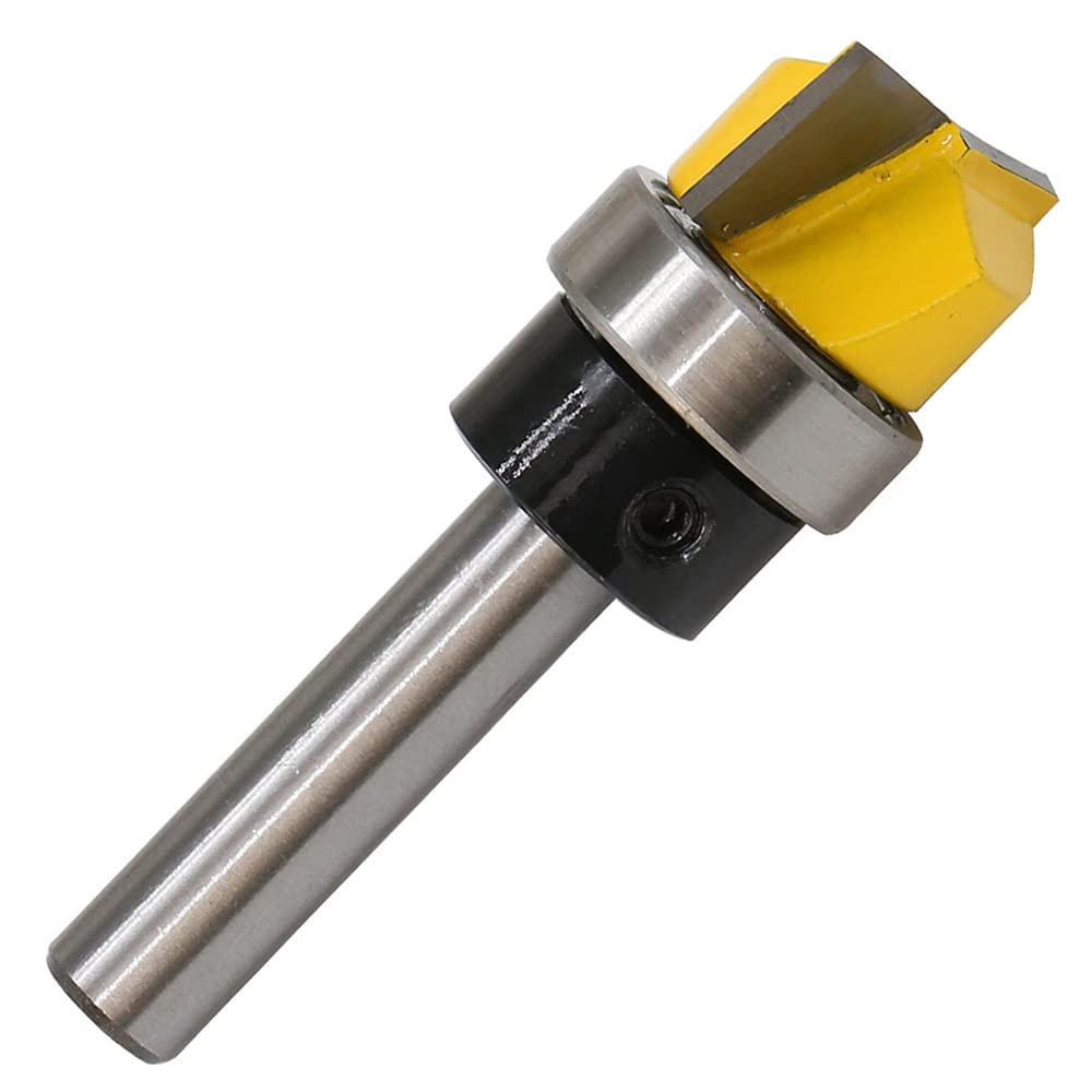 8 mm Schaftfräser für Oberflächen, Hobelfräser mit Kugellager, Bündigfräser, Kopierfräser, Wolframcarbid, Fräse, Holzfräse, Router, Bits, Bodenreinigung