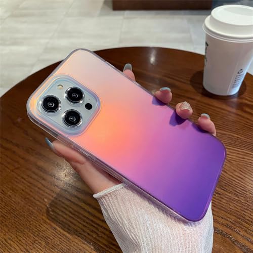 Coque antichoc double face iPhone 14 Pro laser dégradé mat haché