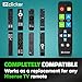 Hisense Replacement TV Remote Compatible with Hisense TV's ONLY (Black) Big Button TV Remote Control, Simplified and Easy to Use (2xAAA Batteries not Included)