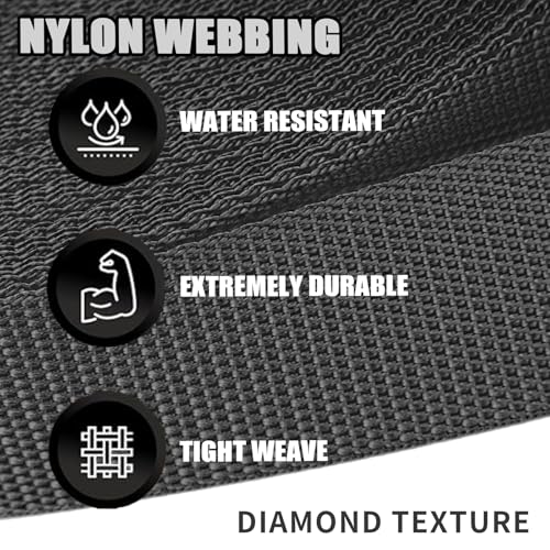 Image of Nylon Webbing 1 Inch, Heavy Duty Nylon Webbing Strap 26 Yard, Durable Strapping for Indoor or Outdoor Gear, DIY Crafting, Repairing (White, 1 inch-26 Yard)