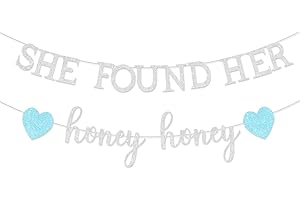 Love Honey for Her Bridal Shower Decor, Glitter Bridal Shower Banner