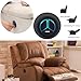 SZAWINLI Electric Recliner Switch with USB Charging Port,Round Hand Control Handle 2Key 5Pin in Line Replacement Compatible with Okin Limoss Chair Lift,Lazy Chair,Electric Sofa Controller Stand