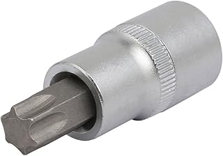 Aexit TX55 Torx Hand Operated Tools Head 54mm Long 1/2-inch Square Drive Cr-V Impact Socket Model:21as325qo513