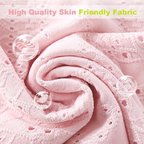 Image of SNOWIE SOFT 2Pcs Set Baby Girl Clothes with Sleeveless Top & Shorts for 110cm Age 2-3, Toddler Elastic Waistband Summer Short Set for Baby Girl, Stylish Sweet Casual Matching Outfit