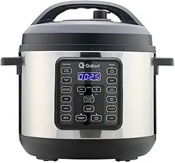 Panela de Pressão Elétrica Digital Gallant 6L GPP06 15 Funções Clique E Pronto Inox 1000w 127v