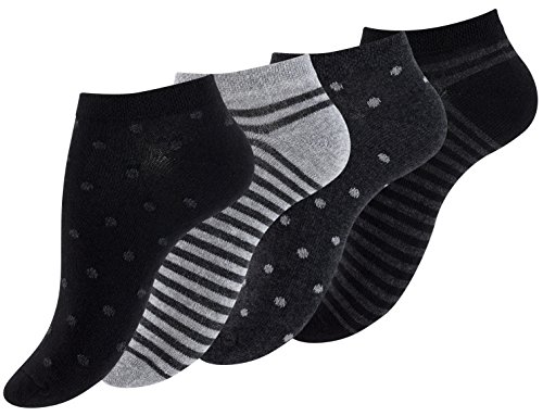Vincent Creation 8 Paar Damen Füßlinge & Sneaker Socken Dot´s and Stripes, Baumwolle, Ringel, Punkte Cover