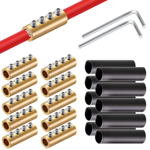 GRZWAYS 6 8 10 AWG Gauge Wire Connector Nut Kit, 80A Splicing Quick Wiring Connection Terminal (10 Sets)