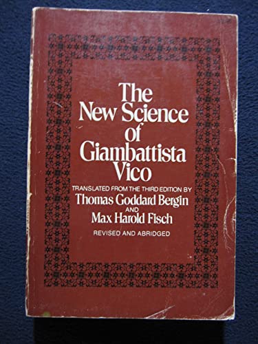 THE NEW SCIENCE OF GIAMBATTISTA VICO B000H4KHBG Book Cover