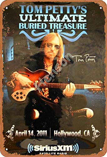 Henson Tom Petty'S Ultimate Buried Treasure vintage Tin Sign Logo 12 * 8 inches Advertising Eye-Catching Wall Decoration