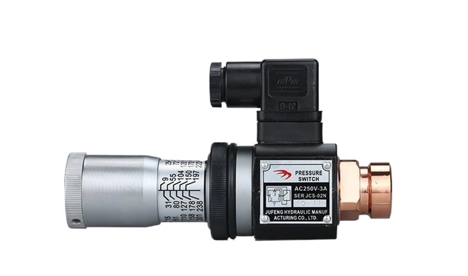 JNURGWLYH 1PCS Hydraulic Pressure Switch JCS-02H JCS-02N JCS-02NL JCS-02NLL Relay DB(JCS-02H)