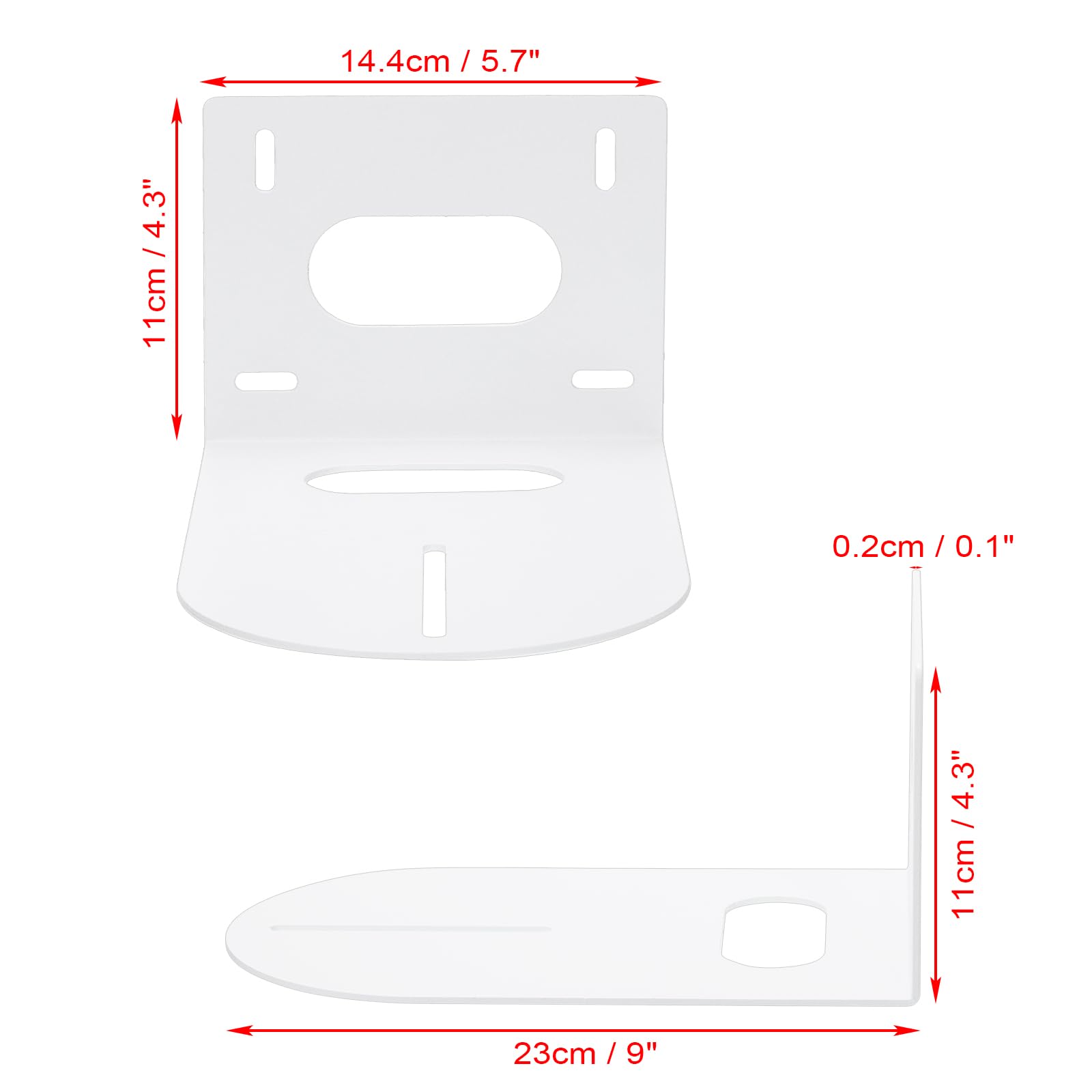 Sumnacon PTZ - Soporte universal para cámara PTZ, 2 unidades, color blanco, compatible con varias cámaras PTZ, montaje en pared de metal sólido, soporte de cámara PTZ con tornillos para oficina,