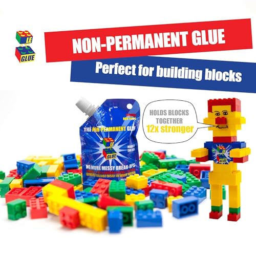 image for Le-Glue Le Glue Temporary Glue 2 Pack - Compatible with Legos - Non-Pe
