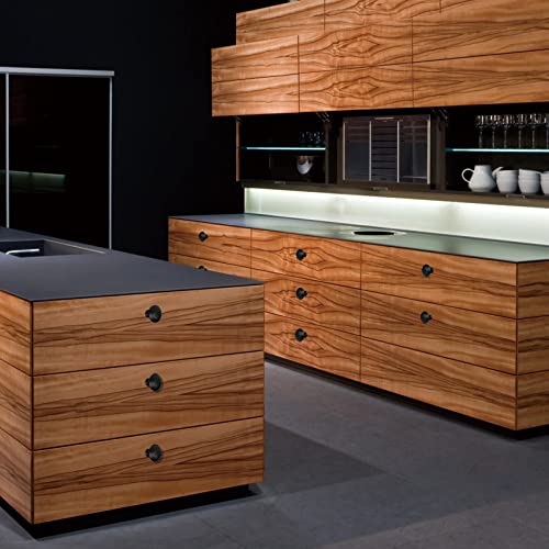 Zonbang 12Pcs Cabinet Dresser Drawer Knobs, Black Kitchen Cabinet Knobs, 1" Knobs For Cabinets And Drawers Dresser, Modern Draw Pulls And Knobs #TOP5