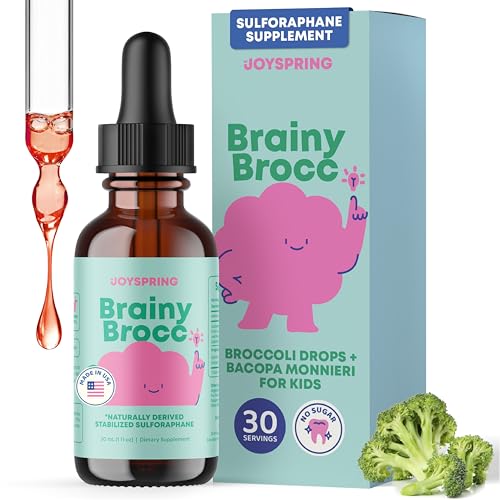 JoySpring BrainyBrocc Kids Sulforaphane Broccoli Drops 30 Ct 3+