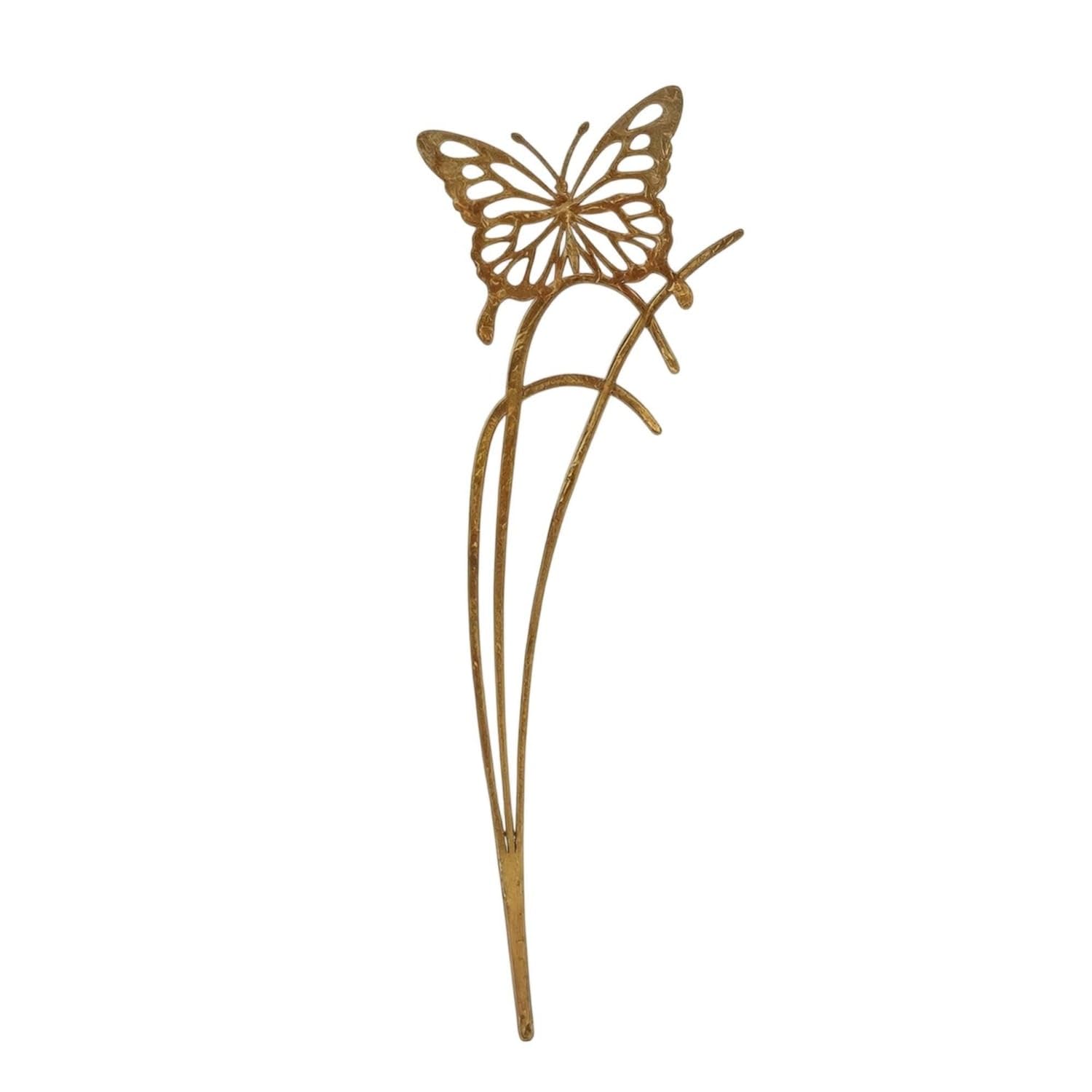 Slender Butterfly Stake with Cutout Wings Tall Metal Butterfly Garden Stake Decorative Decoration Outdoor for Gardeners, Planters, Flower Beds, Type B-image-40
