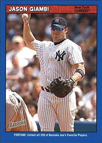 2006 Bazooka Blue Fortune #25 Jason Giambi MLB Baseball Trading Card