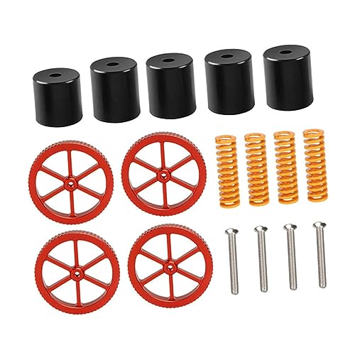 SOLUSTRE 1 Juego Accesorios Para Impresoras 3d Equipo Partes Kit De Impresora 3d Pla Pegamento Caliente Base De Cama Componentes Arrasamiento Pei Boquillas De Impresora Estera Metal Yellow