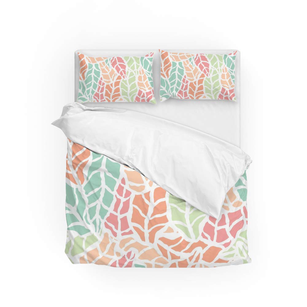 Housse de couette feuilles durables pour grand confort de nuit