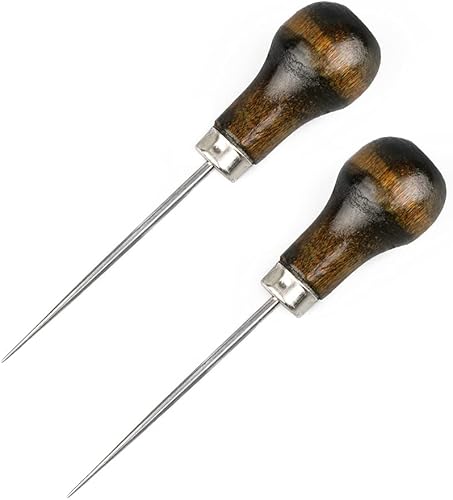 Miniatura 9 de Break Leather Art Cubierta para rascar con mango de madera, diseño de calabaza, tela de cuero, mango de madera, herramienta de punzón para punzón (1)