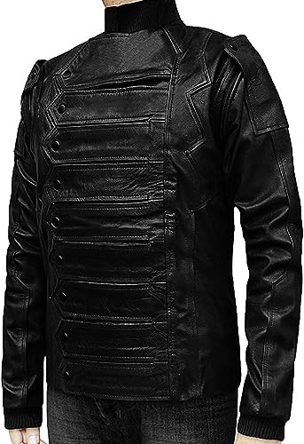 Mens Modern Slim Fit Leather Jacket Collection4