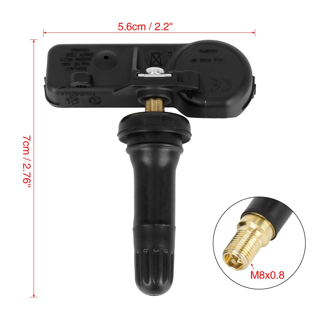 Sensor TPMS X AUTOHAUX 433MHz LR070840 – Monitor De Presión De Neumáticos Para Land Rover (Modelos 2005-2019) – Reemplazo Directo