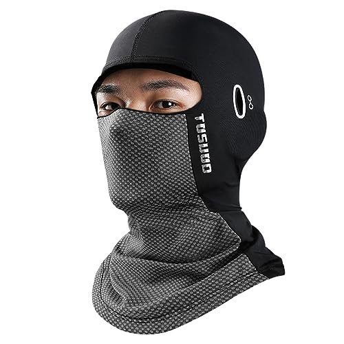 capa rosto verão, Tampa cabeça verão, Coberturas faciais balaclava refrescantes com aba para ciclism