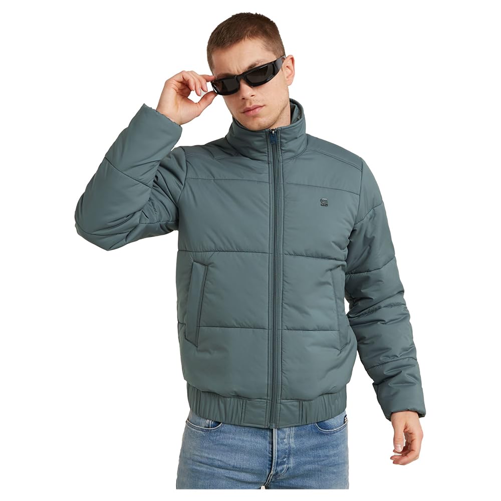 G-Star Men's Padded Quilted Jacket, Grey (axis D25453-D199-5781), L