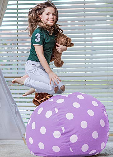 image for Wekapo Stuffed Animal Storage Bean Bag Chair Cover for Kids | Stuffabl