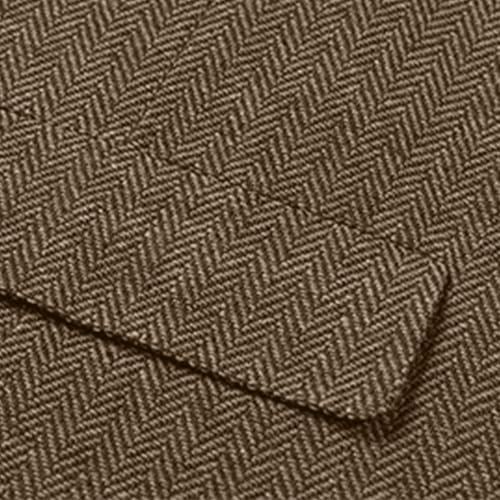 Mens Retro Suit Vest Waistcoat Tweed V Neck Herringbone Suit Vest Wool Blend Casual Prom Waistcoat Dressy4