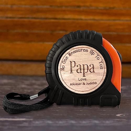 Cinta métrica personalizada y martillo para papá miniatura 2