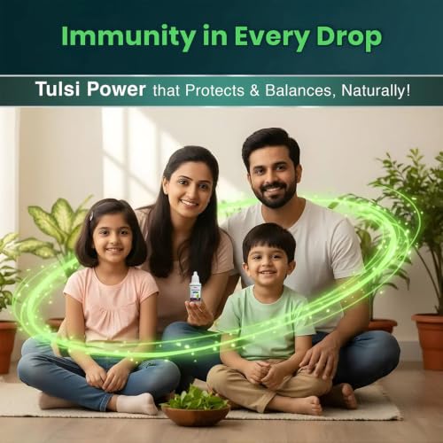 Image of BabyOrgano PanchTulsi Drops Contains Extracts of 5 Rare Tulsi | Boosts Immunity | Cough And Cold Relief | 100% Ayurvedic | Builds Respiratory Health