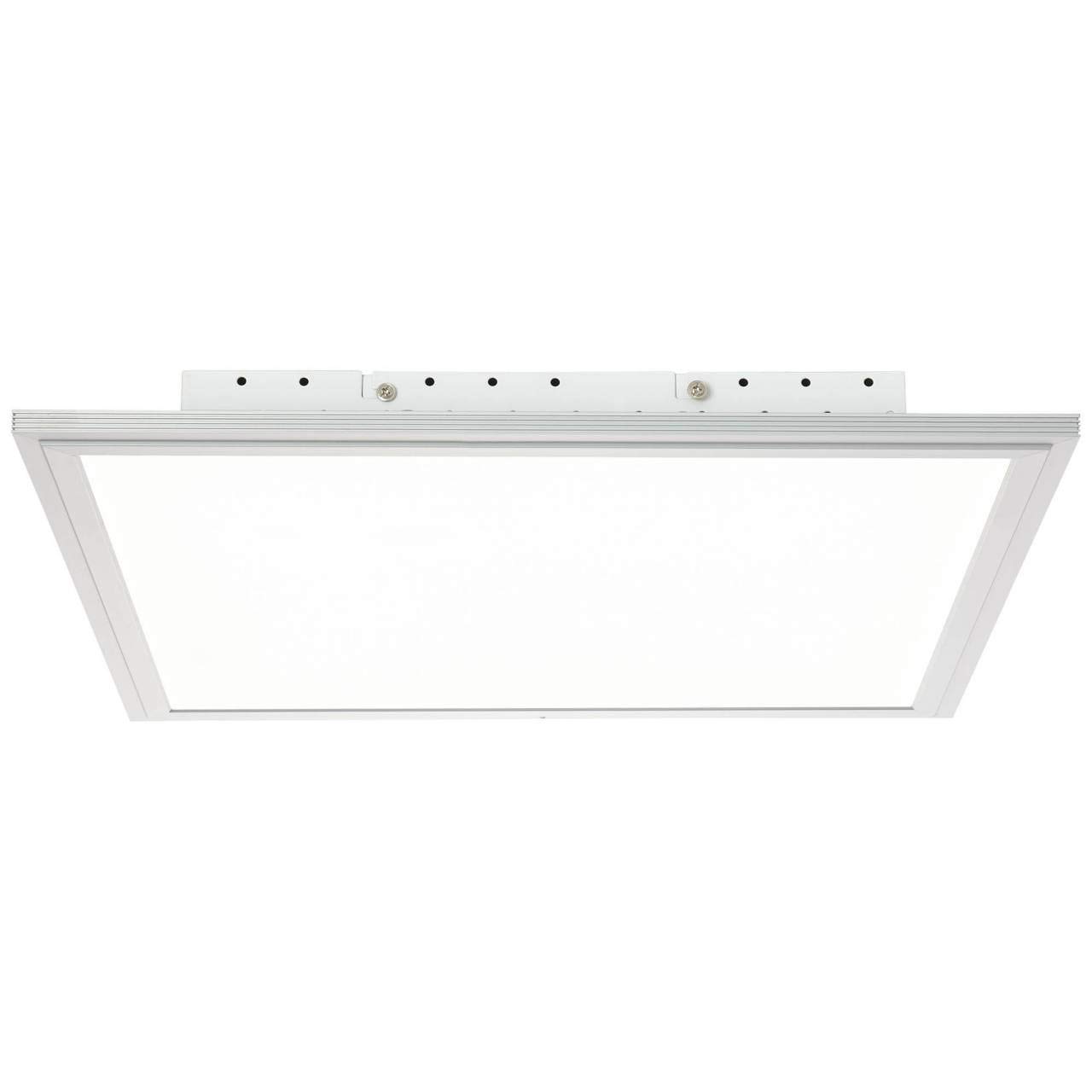 Brilliant Flat WiZ Connected LED Deckenaufbau-Paneel 42x42cm quadratisch Panel dimmbar App-Steuerung CCT Einstellung der Lichttemperatur flächiges Licht Nachtlichtfunktion alu/weiß 2500 Lumen