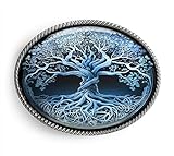 Tree of Life Belt Buckle - Celtic Tree Art Handmade Artisan Buckle