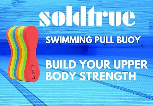 Image of Swimming Pull Buoy Multi Layer Soft EVA Foam Multicolour Floating Board for Swimming Pool Training Exercise for Adults and Kids