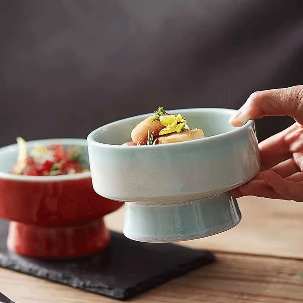 Bol à flocons d'avoine au coin du feu for préparer du thé, assiette de rafraîchissement, grand bol en céramique, bol à salade de fruits ménagers, vaisselle de restaurant d'hôtel, bols de service /526