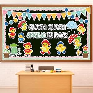 Spring Duck Bulletin Board Classroom Decorations Yellow Duck Quack Bulletin Board Umbrella Clouds Flowers Cutouts for School Home Nursery Chalkboard Farmhouse Classroom Door Wall Decor Spring Duck Bulletin Board Classroom Decorations Yellow Duck Quack Bulletin Board Umbrella Clouds Flowers Cutouts for School Home Nursery Chalkboard Farmhouse Classroom Door Wall Decor