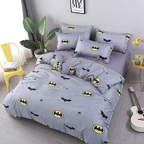 Vefadisa Bat Kids Duvet Cover Set Full Size Printed Bat Animal Bedding Cover Set Zipper Closure Soft For Kids Boys Teens Bedroom Decor 1 Duvet Cover 2 Pillowcase (No Comforter) #TOP2