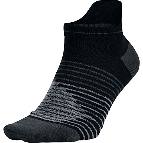 Nike Men's Lightweight No Show Running Socks Large (8-12), Black/Anthracite/Anthracite