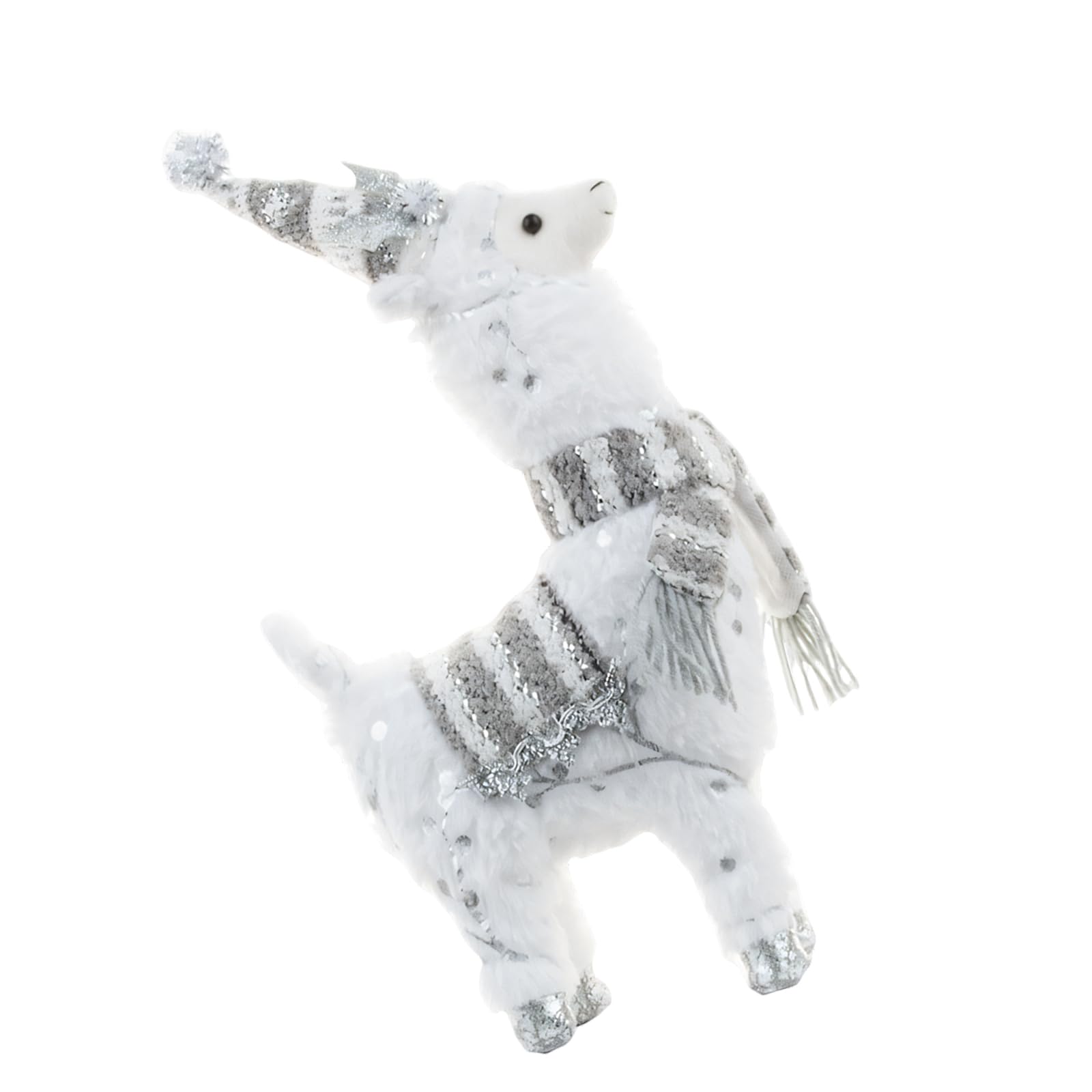 APGLSXY Lovely Christmas Alpacas Animal Decoration Christmas Scene Arrange Perfect for Festive Tabletop and Shelf Display Kids Room Decoration