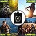 HAMILO Shotgun Shell Deer Hunting Flask for Liquor with Funnel, 8oz Leakproof Camping Flask for Men and Women, Engraved Antlers Whiskey Flask, Hunting Gear Gift Idea, Black Stainless Steel Hip Flasks