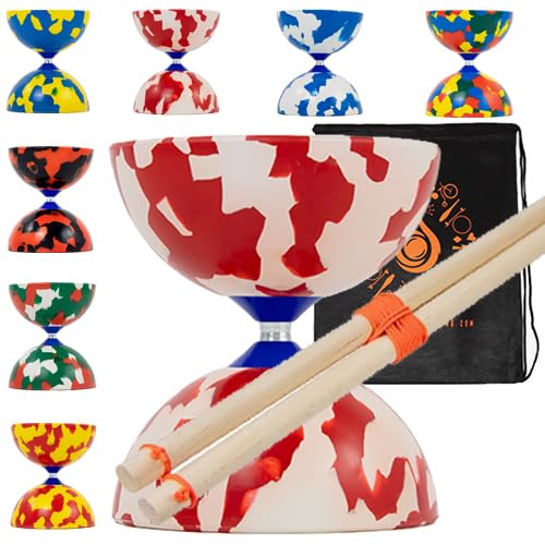 Juggle Dream Jester Diabolo Set with Wooden Sticks