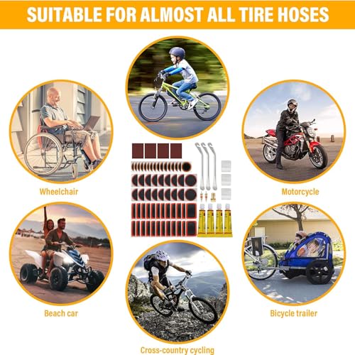 58 PCS Bike Tire Repair Kit