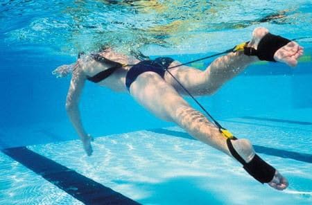 StrechCordz Kick Trainer - Yellow 5-14 Lbs, Swim Training Tubing