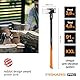 Fiskars Spaltaxt IsoCore XXL zum Spalten von Stammstücken oder zum Eintreiben von Keilen, Länge: 92 cm, Kopfgewicht: 3,6 kg, Schwarz/Orange, 1020220