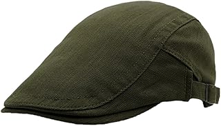 Cotton Mens Flat Newsboy Cap Beret Hat Gatsby Ivy Irish Hat Cabbie Hat Scally Hat