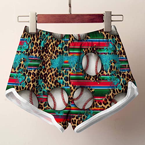 Women's Baseball Graphicshorts Casual Athletic Workout Biker Shorts Summer Beach Lightweight Swimmwear Shorts 2023 #TOP6