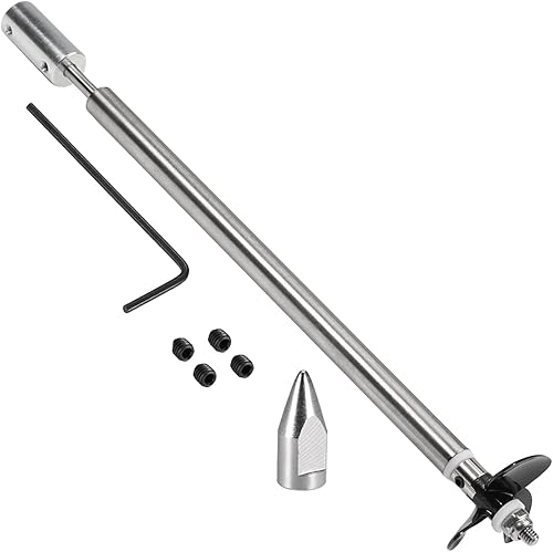 Bettomshin Eje de transmisión con hélice y junta universal para barco RC, eje de L200 mm, manga L150 mm, hélice D36 mm, apto para eje de motor de