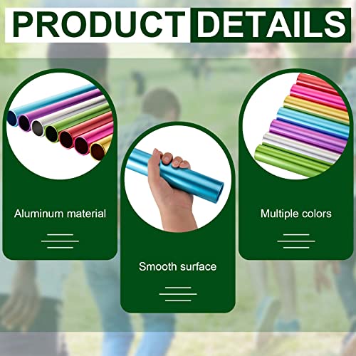 image for Lewtemi Aluminum Track Field Relay Baton Track Sports Field Race Baton