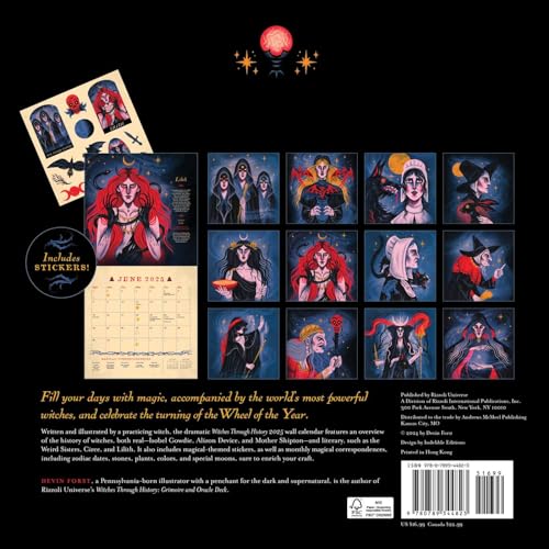 Witches Through History 2025 Wall Calendar - Image 2