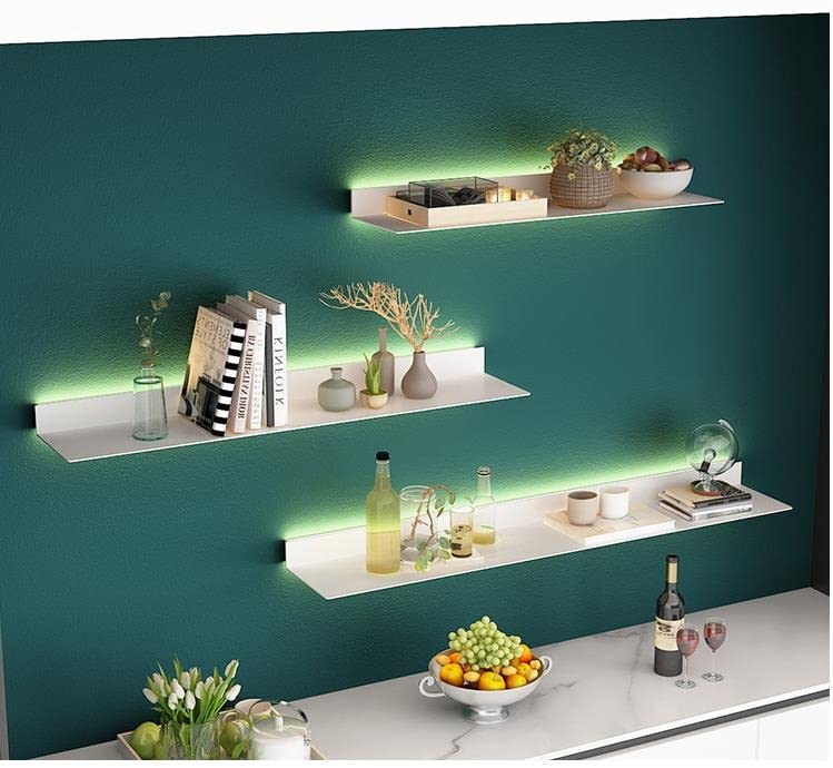 Étagère murale flottante pour habiller un mur vide avec style et lumière